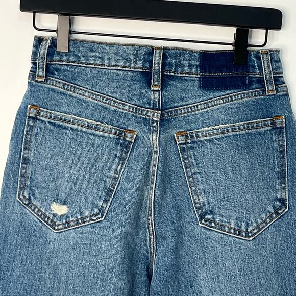 Abercrombie & Fitch Ultra High Rise Kick Flare Leg Denim Jeans Blue Size 26 NWT - Picture 7 of 11